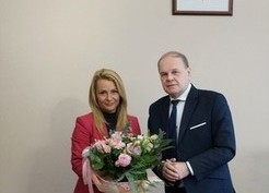 Zdjęcie z galerii: Wicewojewoda Olimpia Tomczyk-Iwko odwiedziła naszą Gminę (10.12.2021r.)