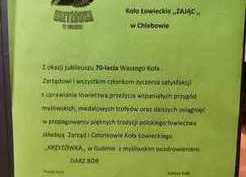 Zdjęcie z galerii: 70-lecie Koła Łowieckiego 'Zając Chlebowo'